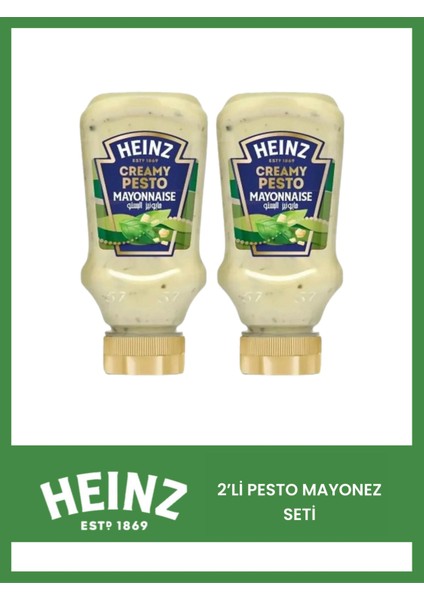 2 Adet Creamy Pesto MAYONEZ(2X225=450GR)