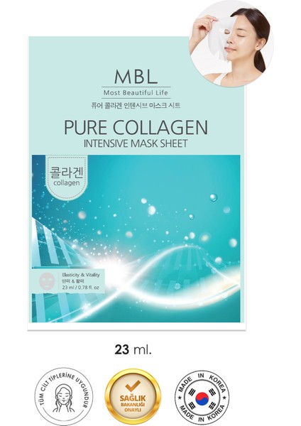 Kolajen Içeren Sıkılaştırıcı ve Nemlendirici Etkili Yüz Maskesi