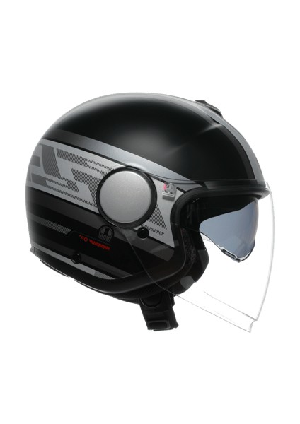 Yarım Eteres Mondello Matt Black Grey Kask modelleri