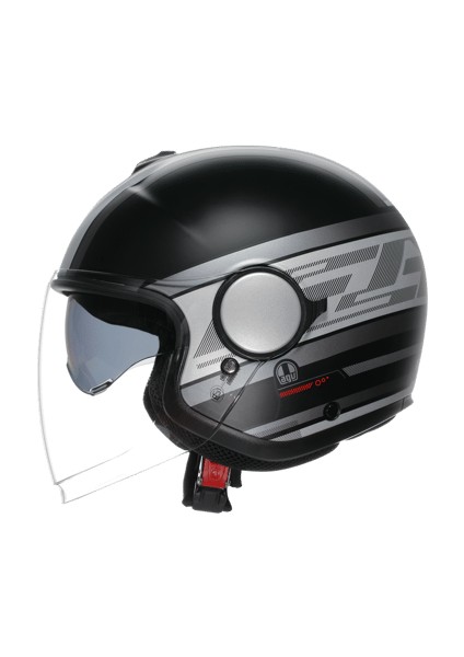 Yarım Eteres Mondello Matt Black Grey Kask fırsatları