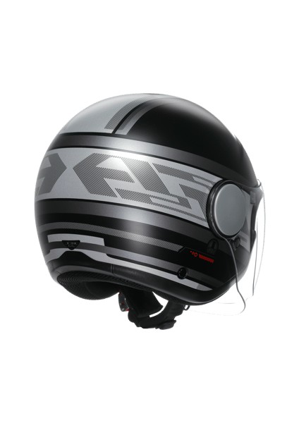 Yarım Eteres Mondello Matt Black Grey Kask indirimleri