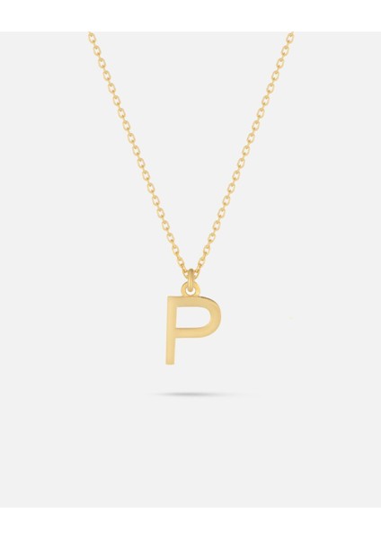 14 Ayar Altın Kişiye Özel Harf Kolye