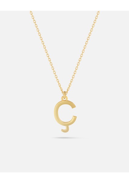 14 Ayar Altın Kişiye Özel Harf Kolye