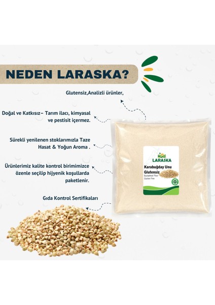Glutensiz Çiğ Karabuğday Unu 2 kg - Raw Buckwheat Flour Greçka fırsatları