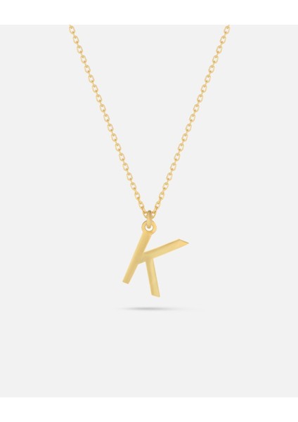14 Ayar Altın Kişiye Özel Harf Kolye