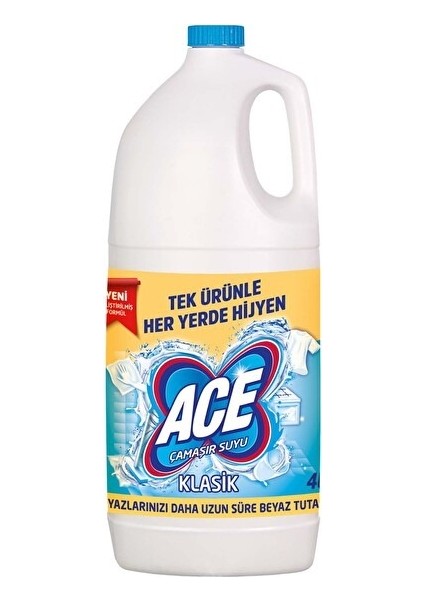 Ace Çamaşır Suyu Klasik 4 L