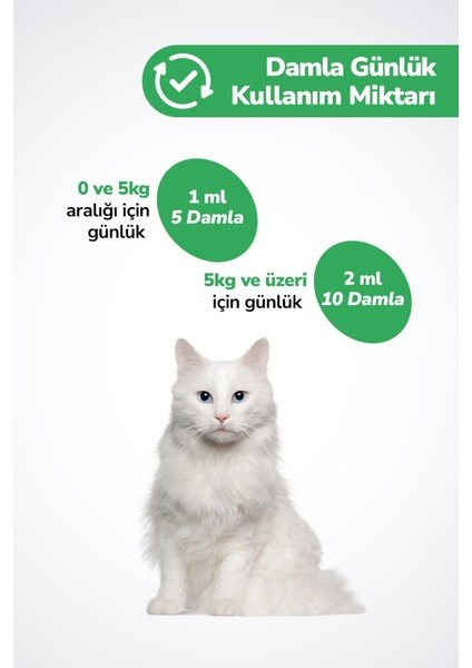 Kedi Tüy Döküm Dökülmesi Önleyici Engelleyici Damla Kediler Için Biyotin Multivitamin Plus B - 50 ml modelleri