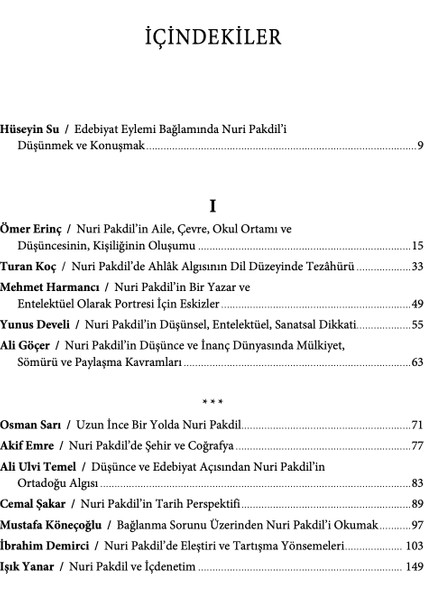 Edebiyat Eylemi ve Nuri Pakdil - Hüseyin Su modelleri