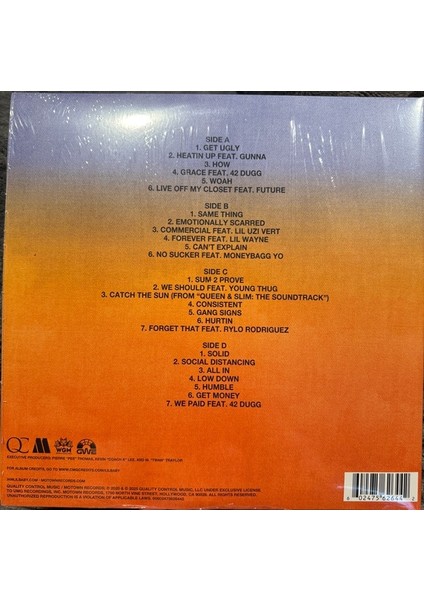 Lil Baby / My Turn (Renkli 2lp) (Plak) fiyatları