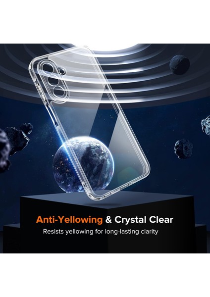 Samsung Galaxy A17 Kılıf Kamera Çıkıntılı Korumalı Yumuşak Şeffaf Silikon Renksiz Kapak modelleri