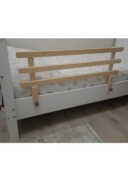 Doğal Ahşap Bebek Çocuk Yatak Koruma Bariyeri Korkuluk Beşik Korkuluğu 90X45 fiyatları