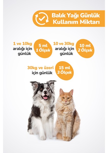 2 x Fish Oil - Kedi ve Köpek Için Balık Yağı 200ML - Omega 3 ve 6 Takviyesi - Tüy ve Cilt Sağlığı Destekleyici modelleri