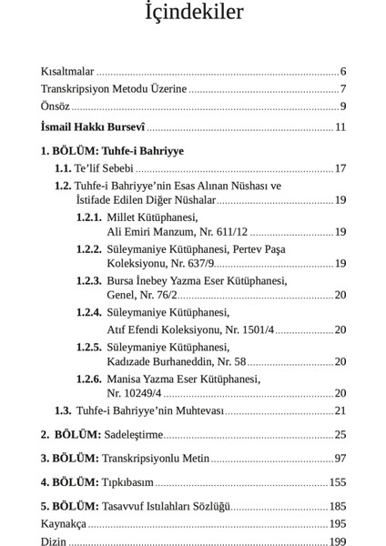 Tuhfe-İ Bahriyye - Fakirullah Yıldız modelleri