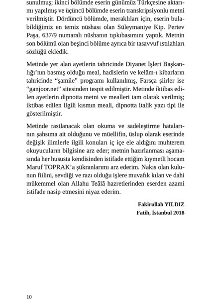 Tuhfe-İ Bahriyye - Fakirullah Yıldız indirimleri
