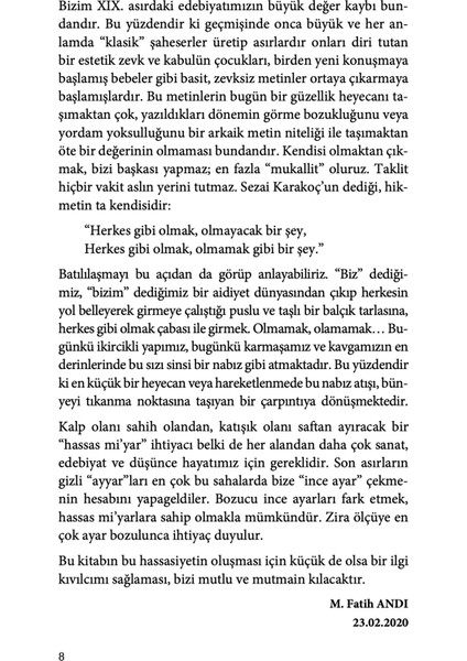 İnce Ayar Hassas Mi’yar - M. Fatih Andı indirimleri
