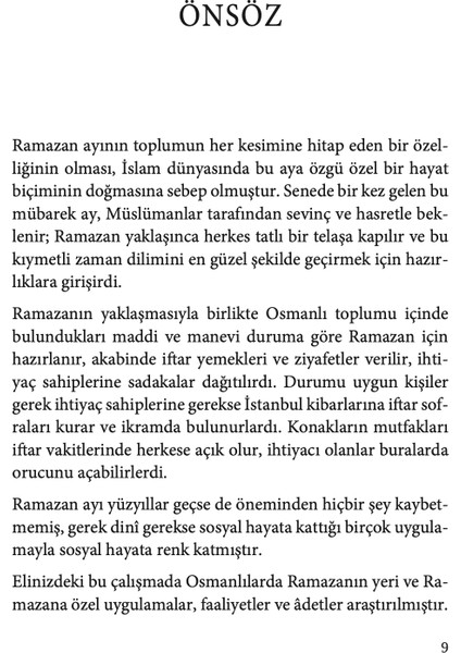 Osmanlı İstanbul’unda Ramazan Kültürü ve Ramazan Sofraları - Fadime Aşık