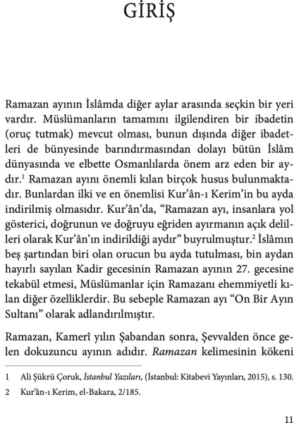 Osmanlı İstanbul’unda Ramazan Kültürü ve Ramazan Sofraları - Fadime Aşık