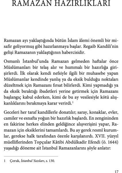 Osmanlı İstanbul’unda Ramazan Kültürü ve Ramazan Sofraları - Fadime Aşık