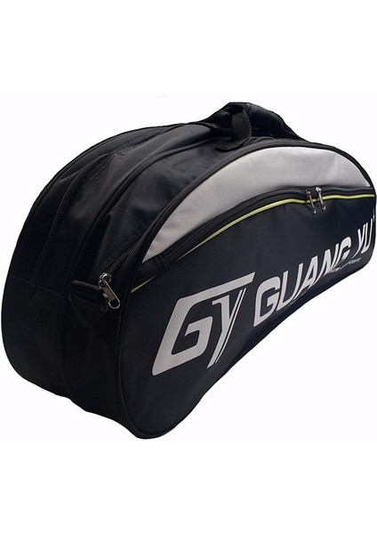 Guangyu 6'lı Büyük Kapasiteli Sırt Çantası Çok Katmanlı Spor Omuz Çantası, Badminton Raketi Sırt Çantası Olarak Kullanılabilir (Yurt Dışından)