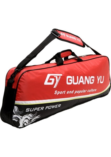 Guangyu 3'lü Badminton Raketi Omuz Çantası Su Geçirmez Naylon Sırt Çantası Spor Omuz Çantası Aile Badminton Sırt Çantası (Yurt Dışından)