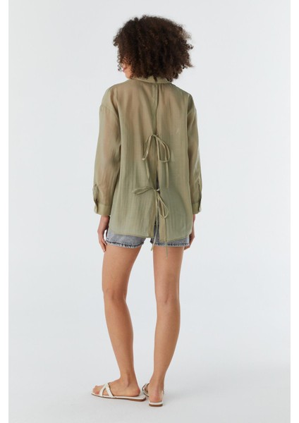 Sırt Bağlamalı Gömlek Cagla fırsatları