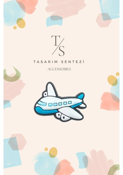 Rozet Silikon Broş Uçak Mavi Boeing Airbus Aeroplane Hostes Kaptan Yaka Çanta Kıyafet Şapka Aksesuar
