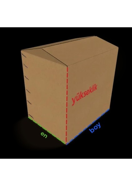 Taşıma-Taşınma-Stoklama Koli-Kolisi SAĞLAM 140GR Kraf Çift Oluklu- 3 Adet BOŞ KOLİ
