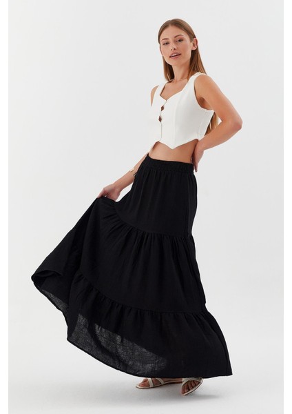 Müslin Etek Sıyah modelleri