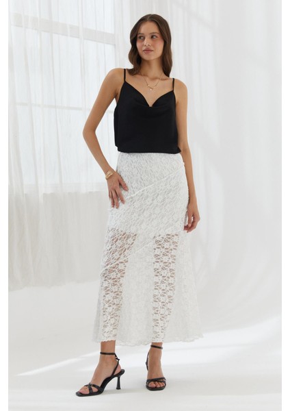 A Kesim Dantel Etek Ekru fiyatları