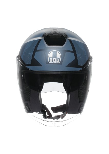 Yarım Irıdes Trıeste Matt Blue Grey Kask