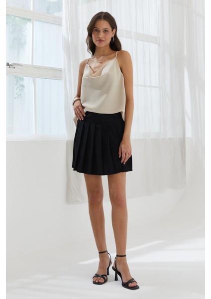 Askılı Degaje Yaka Saten Bluz Tas fiyatları