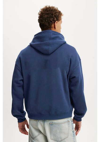 Lacivert Kapüşonlu Kanguru Cep Erkek Sweatshirt E7169 fiyatları