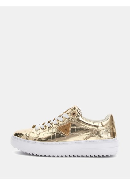 Denesa Kadın Sarı Sneaker FLFD15PEL12-PLATI
