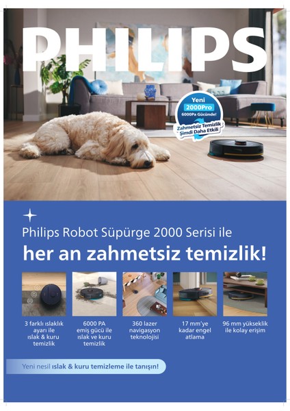 2000 Serisi XU2000/15 Islak & Kuru robot Süpürge