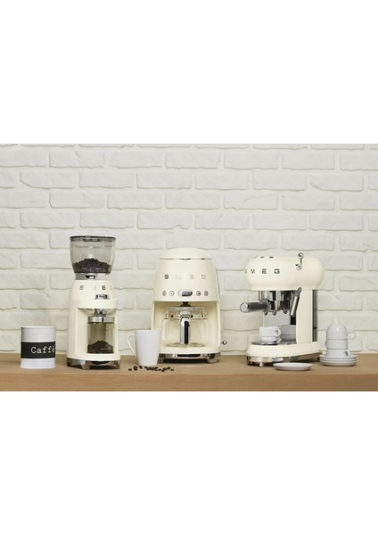 50's Style Krem Kahve Öğütücü Döküm Alüminyum Gövde ile Barista Kalitesi modelleri