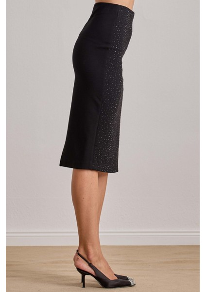 Midi Siyah Örme Etek fırsatları