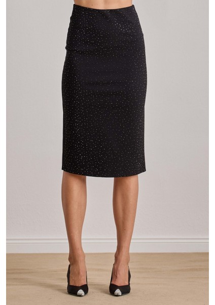 Midi Siyah Örme Etek indirimleri