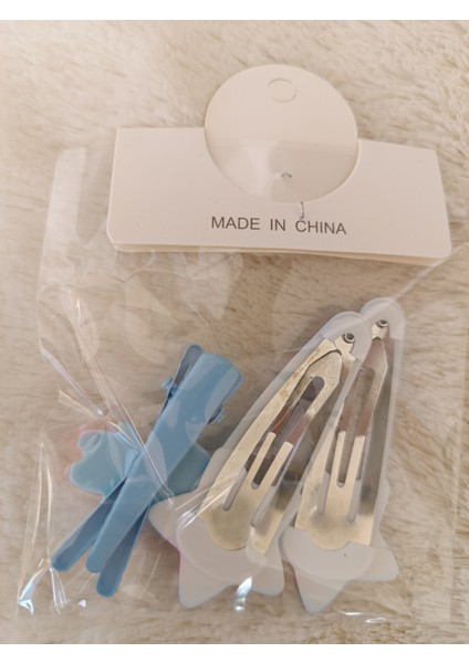 Labubu Figürlü 1 Adet Pens,2 Adet Kayan Yıldız Çıt Çıt Çocuk,bebek Set Toka fiyatları