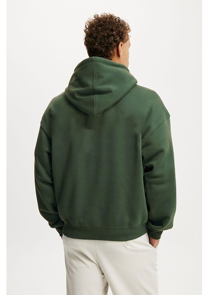 Haki Kapüşonlu Kanguru Cep Erkek Sweatshirt E7169 fiyatları