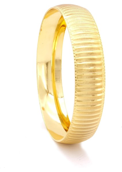 altın kaplama düz çizgili noktalı bilezik- blz-3105