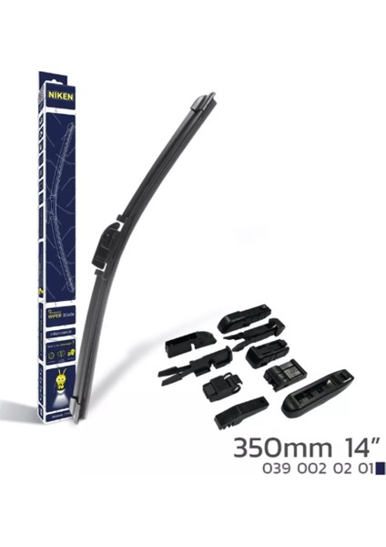 Silecek 350MM 9 Aparatlı Banana Tip