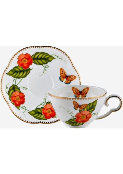 Laura Turuncu Porselen Kahve Fincan Seti 120 ml indirimleri