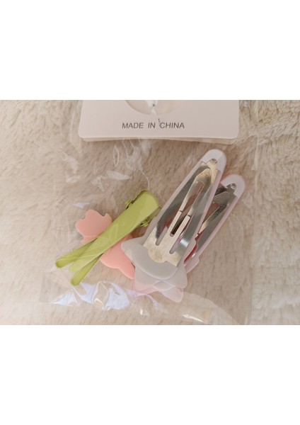 Labubu Figürlü 1 Adet Pens,2 Adet Kayan Yıldız Çıt Çıt Çocuk,bebek Set Toka fiyatları