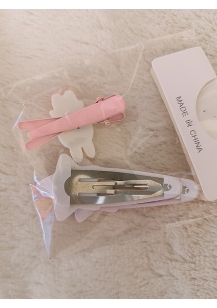 Labubu Figürlü 1 Adet Pens,2 Adet Kayan Yıldız Çıt Çıt Çocuk,bebek Set Toka modelleri