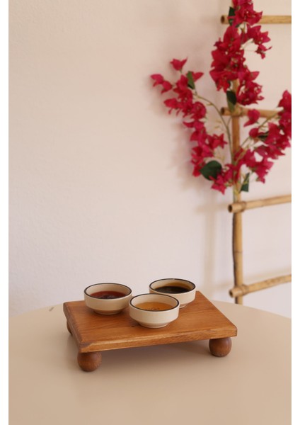Just Wood Doğal Masif Çam ve Kayın Ahşap Kahverengi Düz Desenli 3'lü Servis Tabağı Seti – 25 cm, 17x25 cm ve 25x25 cm Boyutlarında fırsatları