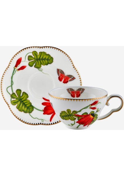 Laura Kırmızı Porselen Kahve Fincan Seti 120 ml indirimleri