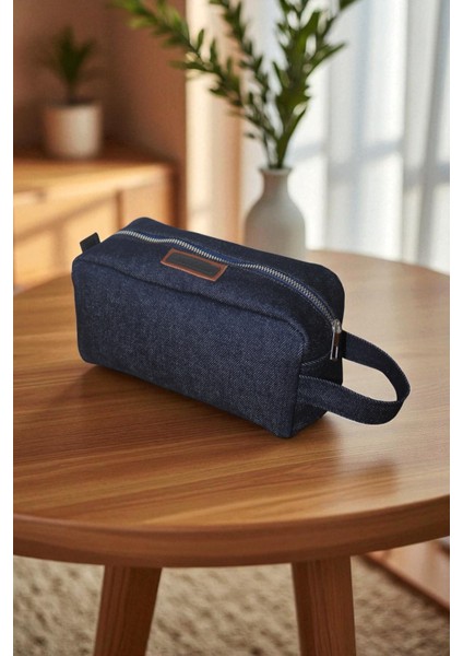 Denim Kumaş Erkek Kişisel Bakım,Seyahat ve El Çantası Elçnterkdnmlcvrtm1 fırsatları