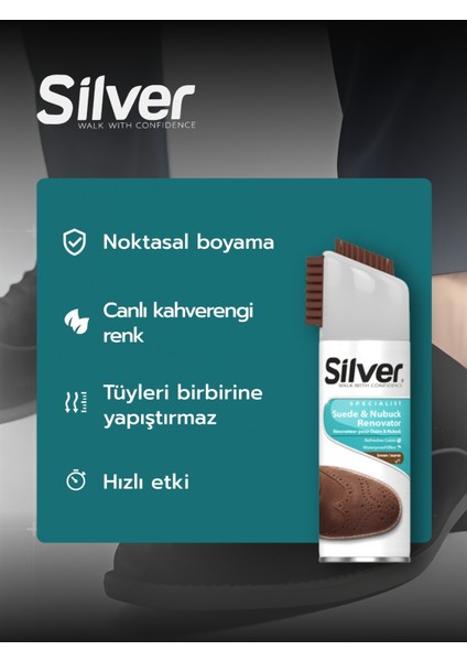 Süet ve Nubuk Yenileyici Sprey Boya Su Itici Etkili Kahverengi 200ML fiyatları