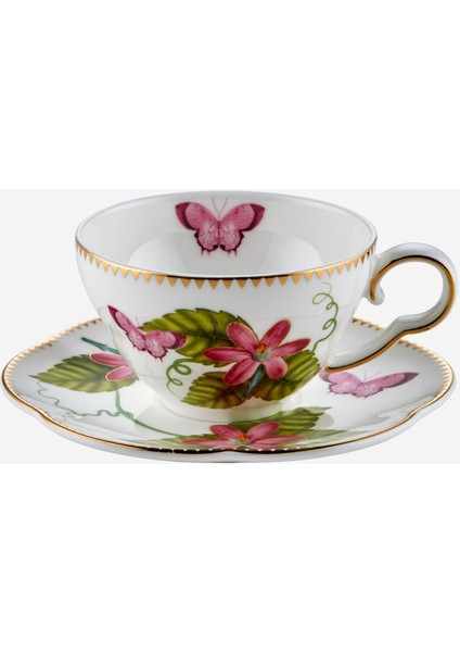 Laura Pembe Porselen Kahve Fincan Seti 120 ml modelleri