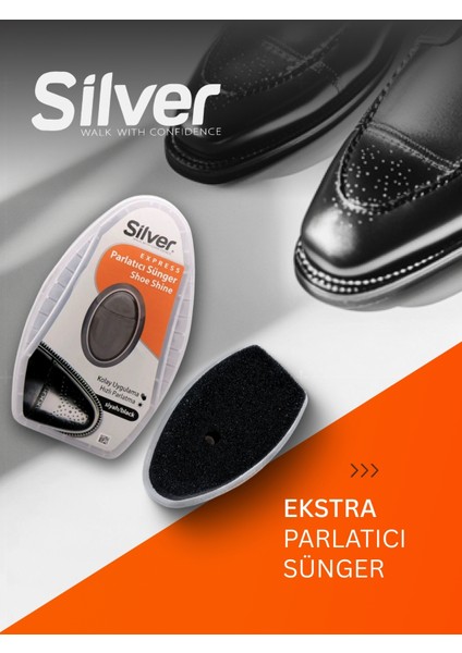 Deri Ayakkabı Parlatma Temizleme ve Bakım Süngeri Siyah Depolu